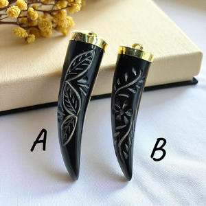 Hermoso Colgante de Cuerno de Búfalo Pulido Hecho a Mano, Ecológico, de Forma Natural, FAIZA CRAFT, Tema de Amor, Regalo para Boda o San Valentín - Product Image 6