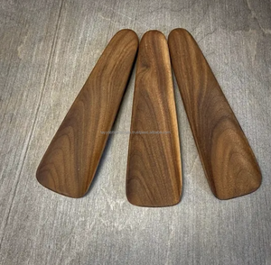 Custom Logo Wooden <b>Shoe</b> <b>Horn</b> <b>Long</b> Curved Handle with Hanging Hole - Product Image 2