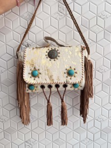 Sacs à main en cuir de fourrure métallique sac à provisions sacs décontractés cheveux sur fourrure cuir frange sac à main bohème femmes utilisation Offre Spéciale sac à main - Product Image 2