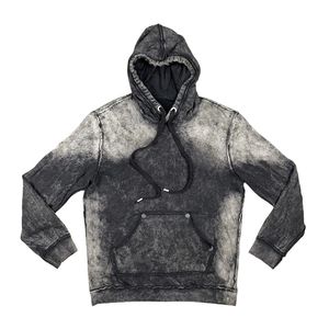 Sudadera con Capucha de Camuflaje Desgastado |   Sudadera Extra Grande con Estampado Vintage Lavado, Estilo Grunge, Streetwear, Pullover - Product Image 4