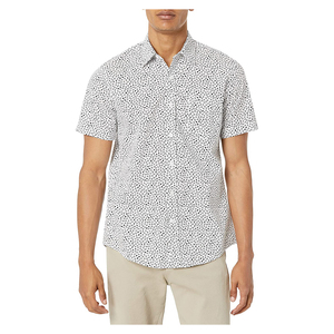 Men's Short Sleeve Solid Casual <b>Shirt</b> Turn-down Collar Breathable Cotton Knitted 320g Summer Wear - Product Image 2