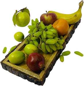 ถาดไม้เนื้อแข็งทำมือ ทรงสี่เหลี่ยมเรียบง่าย สำหรับเสิร์ฟอาหาร ใช้ในบ้าน ครัว ร้านกาแฟ ร้านอาหาร โรงแรม และจัดแสดง - Product Image 5