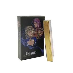 Tarjeta de <span class=keywords><strong>Tarot</strong></span> de papel de Arte de diseñ<span class=keywords><strong>o</strong></span> personalizado 70*120mm tamañ<span class=keywords><strong>o</strong></span> estándar con logotipo de técnica impresa con borde dorado embalaje personalizado para jugar - Product Image 1