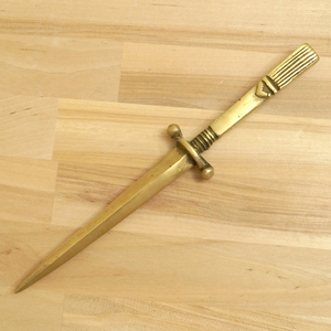Cuchillo para Abrir Cartas y Documentos, Diseño de Ancla, Bronce Vintage Premium, Accesorio Decorativo de Escritorio - Product Image 1