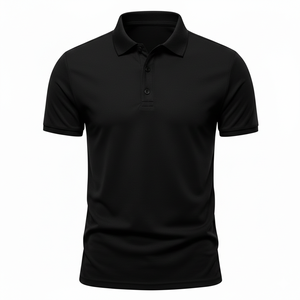 Polo en coton 100% respirant, anti-rides, de haute qualité, couleur unie, décontracté, mode jeunesse, coupe ajustée, manches courtes pour hommes - Product Image 5