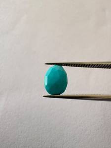 GNSJ Pierre Turquoise Naturelle Taille Rose Non Façonnée Pierre Précieuse Facettée Bleue pour Fabrication de Bijoux 8-9 mm 16 Pièces Non Chauffée Certifiée par un tiers - Product Image 6