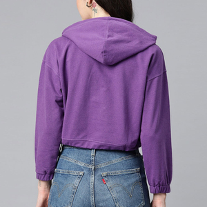 Sudadera Corta de Invierno para Mujer, Diseño Personalizado, Secado Rápido, Estilo Urbano, 100% Algodón Ecológico, Alta Calidad, Gran Venta - Product Image 3
