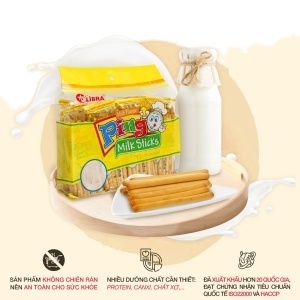 บิสกิตนมแท่งพรีเมียม ทำจากนมสดแท้ ขนมอบกรอบ รับผลิตแบบ OEM บรรจุภัณฑ์ตามสั่ง ขายส่ง 180 กรัม - Product Image 5