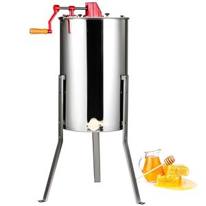Smielatore Manuale in Acciaio Inossidabile a 3 Telai con Tamburo a Ingranaggi per Apicoltura LI - Product Image 1
