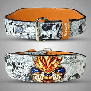 Weightlifting Anime Double Prong Belt Back Support Push Up <b>Trainer</b> Anime Belts 10MM Anime Leather Belts Unisex - Product Image 5