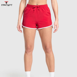Shorts décontractés pour femmes à taille haute respirants en coton 100% coupe ajustée avec taille élastique - Product Image 1