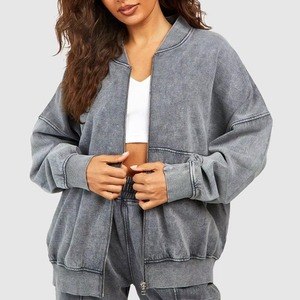 Conjunto Deportivo de 2 Piezas para Mujer, Sudadera con Capucha Gris Tejida y Pantalones Jogger, Corte Regular Informal, Ropa Deportiva de Invierno - Product Image 5