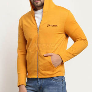 เสื้อฮู้ดซิปสไตล์ลำลองทันสมัยสำหรับผู้ชาย ทรงหลวม ซิปยาวเต็มตัว ด้านในนุ่มสบาย เหมาะสำหรับลุคสตรีทแวร์ในชีวิตประจำวัน - Product Image 2