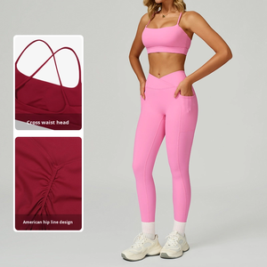 Heavy Fashion Printed Fitness Workout Yoga Set Sports Bra And Legging Set - Product Image 5