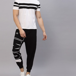 Pantalones unisex de pierna ancha estilo urbano, holgados, bordados, informales, gruesos, tipo jogger, streetwear, para hombre, personalizados - Product Image 5