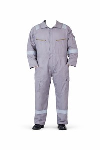 Combinaison de travail de sécurité haute visibilité, réfléchissante, ignifuge, protection de niveau C, coutures soudées, en polyester, pour hommes (2XL) - Product Image 2