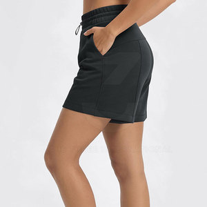Pantalones Cortos de Mujer de Cintura Alta con Cordón Ajustable, Transpirables, 100% Algodón, para Deporte al Aire Libre, Casuales, Tallas Grandes, Estilo Urbano, en Oferta Online - Product Image 2