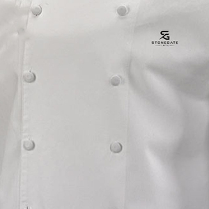 Chaqueta de Uniforme Culinario Premium con Cuello Mao y Tela Ligera para Servicio de Alimentos Comercial, Fabricante OEM 2026 - Product Image 4