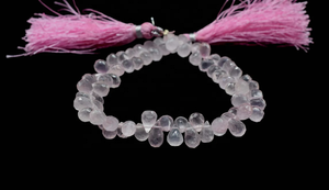 Faceted Drop Shape 5*8MM Natural <b>Rose</b> <b>Quartz</b> Beads Stone Beads - Product Image 4