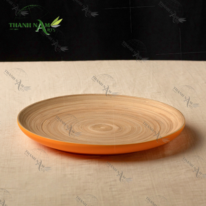 Juego de cena de platos de bambú con diseño ecológico reutilizable ligero para uso diario - Product Image 2