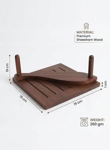 Wooden Napkin Holder Square Tissue Box Cover Handmade Modern Kitchen Dining Room Accessory - Product Image 3