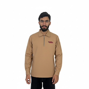 เสื้อโปโลชายแขนยาวปักลาย เสื้อโปโลแขนยาวสำหรับเล่นกอล์ฟและกีฬาฤดูใบไม้ผลิ - Product Image 1