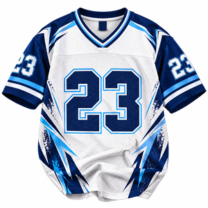 OEM/ODM Service Breathable Sublimated Mesh <b>Football</b> Jerseys Short Sleeve Custom Team Name/Number 100% Polyester Fabric Printed - Product Image 4