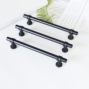 Trending Product Modern Matte Black Zinc Alloy T <b>Bar</b> Cabinet Handle Drawer <b>Pull</b> <b>for</b> Kitchen Bathroom Dining Room Nightstands - Product Image 3