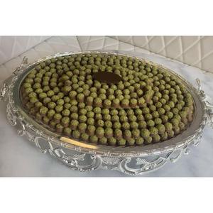 Customized Glossy Polished Metal <b>Chocolate</b> Serving Tray for Home Hotel <b>Weddings</b> Offices - Product Image 3