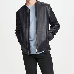เสื้อแจ็คเก็ตหนังผู้ชายคุณภาพสูง ราคาสมเหตุสมผล ระบายอากาศได้ดี คอตั้ง มีโลโก้ด้านหน้า น้ำหนักเบา เหมาะสำหรับใช้งานกลางแจ้งในฤดูหนาว ขายส่ง - Product Image 5