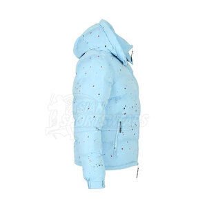 New Arrival Seamless Men Puffer <b>Jackets</b> For <b>Workout</b> Supportive Ribbed Texture Winter Clothing - Product Image 5