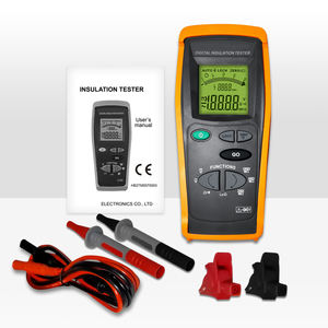 Testeur numérique de résistance d'isolement, Mégohmmètre 250V/500V/1000V, Voltmètre AC/DC 600V avec rétroéclairage pour tests électriques OEM - Product Image 6