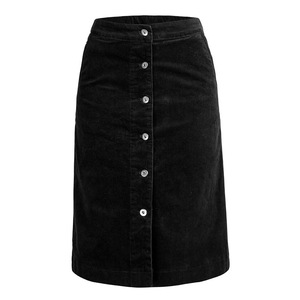 Women Denim Skirt <b>Elastic</b> Waist Jeans Skirt - Product Image 1