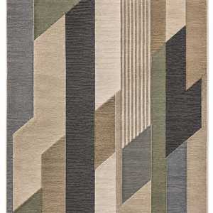 Alfombra Moderna Geométrica de Lana de Nueva Zelanda Anudada a Mano – Alfombra de Lujo Hecha a Mano - Product Image 4