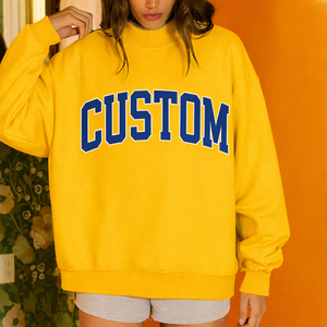 Sweat-shirt ample pour femme, col montant, coupe oversize, tissu confortable, vêtement d'hiver tendance - Product Image 1