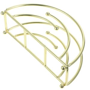 Porte-serviettes en métal élégant, accessoire décoratif pour table à manger, organisateur de cuisine moderne pour restaurants et intérieurs de maisons de luxe - Product Image 2