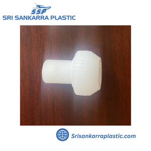 Tornillo hexagonal de HDPE blanco, grado de moldeo por inyección, con rosca, ranurado y moleteado, componente de fijación de plástico para - Product Image 2