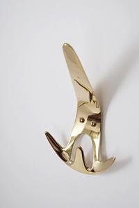 Crochets doubles décoratifs en métal pour entrée, chambre, salle de bain – Support mural durable pour rangement - Product Image 6