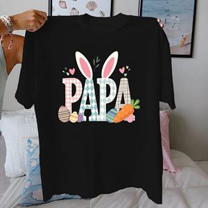 T-shirt femme en pur coton PAPA coupe confortable - Product Image 2