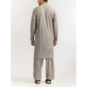 Shalwar Kameez Pakistaní para Hombre, Color Sólido, Transpirable, Personalizado al por Mayor, Kameez Salwar Hecho a Medida de Alta Calidad 2025 para Hombres - Product Image 3