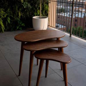 Table d'appoint en bois pour usage quotidien, conçue pour une utilisation régulière à la maison, avec plateau plat, pieds stables et aspect naturel - Product Image 3