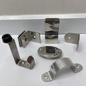 Soporte en forma de L de acero inoxidable 304 para cubículo de centro comercial Hardware de partición de baño duradero OEM diseñado para el mercado de exportación - Product Image 5