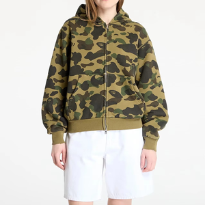 Sudadera con Capucha Corta de Algodón Grueso con Estampado de Camuflaje, Unisex, Verde, Personalizada con Estampado Gráfico Completo, Felpa Francesa, Sudaderas para Hombre - Product Image 5