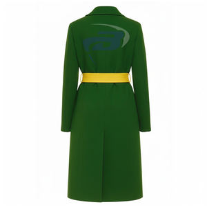 เสื้อโค้ทขนสัตว์สำหรับสุภาพสตรีคุณภาพสูง พร้อมส่งจากชมรม Chi Eta Phi  เสื้อโค้ทยาวแบบมีเข็มขัด - Product Image 3