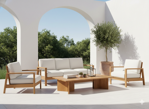 Table basse Kavira en teck massif, meubles de salon conçus pour la distribution internationale et les partenaires d'approvisionnement en gros - Product Image 5