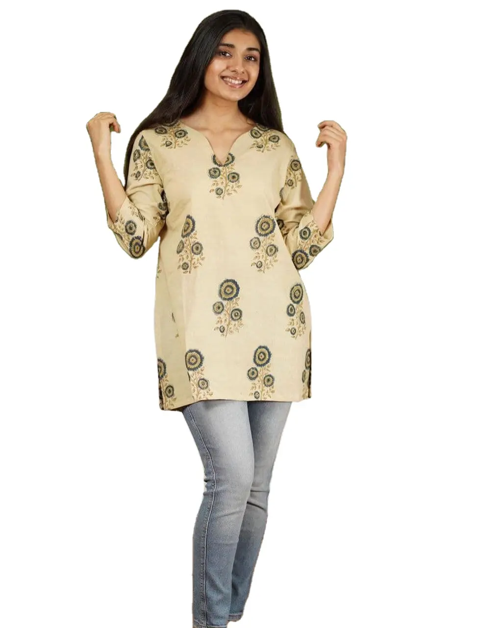 Женская одежда по лучшей цене, исламский Топ Курти/короткое платье Курти