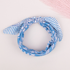 Pañuelo Cuadrado de Algodón Ecológico, Bandana, Accesorio Multifuncional para la Cabeza y el Cuello, con Estampado Moderno - Product Image 5