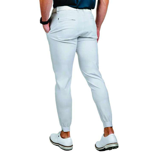Pantalones de Golf Antiarrugas Personalizados, Joggers de Lona Elástica, Corte Ajustado Informal, Secado Rápido, Transpirables, 5 Bolsillos, Cintura Elástica con Botones - Product Image 3