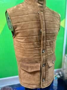 Chaleco de Cuero de Gamuza Tony Brown para Hombre, Corte Regular, Suave, Transpirable, Resistente al Viento, Casual y Elegante, Diseño 3D, Nueva Llegada al Por Mayor - Product Image 5