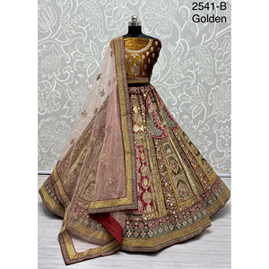 Nupcial Indio Desgaste Terciopelo Colecciones Para Novia Con Zarkhan Trabajo Por Fabzone - Product Image 5